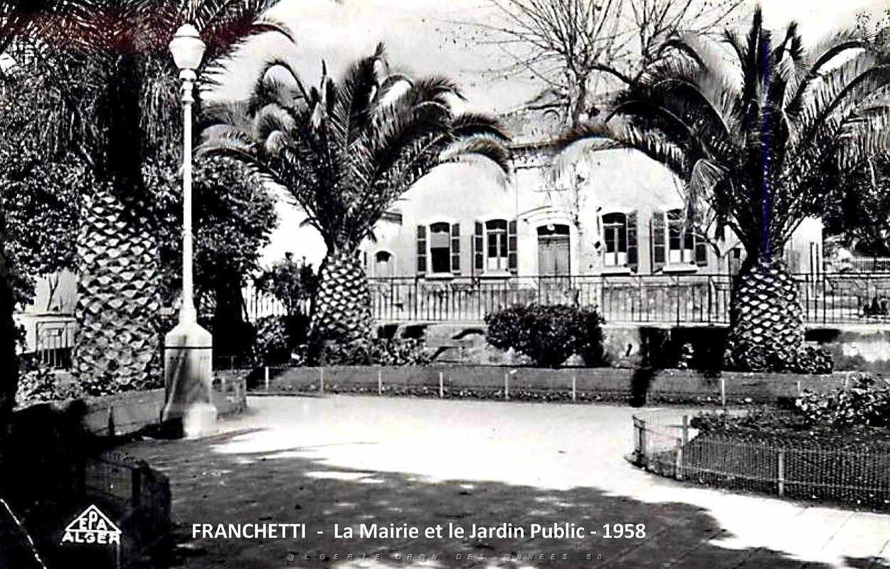 Franchetti - Mairie et Jardin Public - 1958.jpg